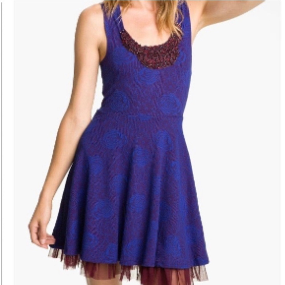 Free People Purple Tulle Dress